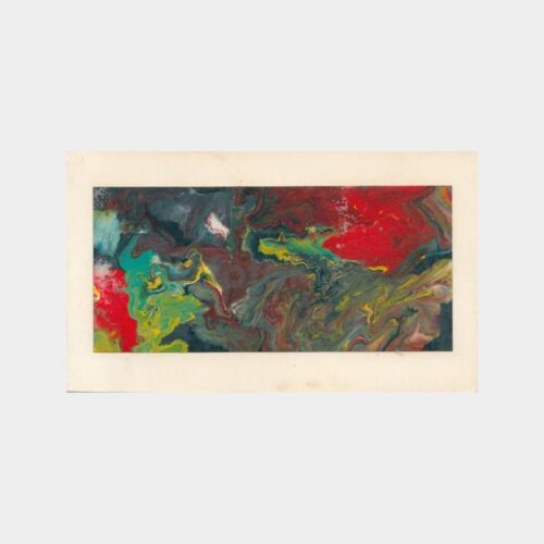 1991 Orjinal Ebru Yapımı Tebrik Kartı