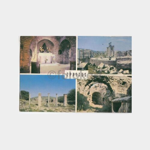 1977 Efes 4 Görünüş Damgalı Kartpostal