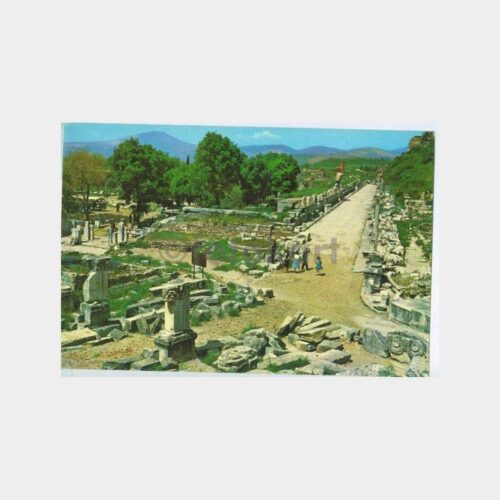Efes Antik Mermer Cadde Görünüş Kartpostal