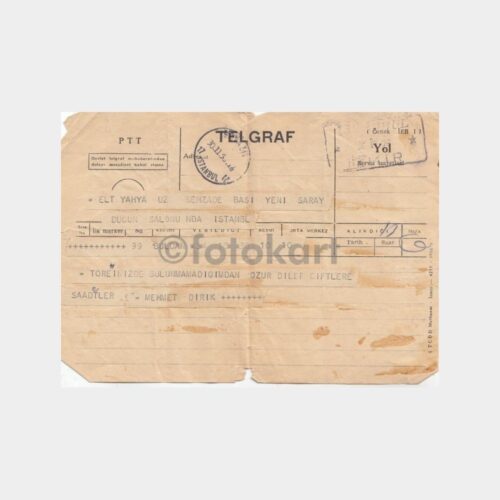 1956 Beyazıt Damgalı ELT Telgraf