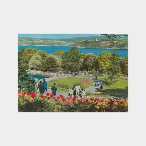1975 Boğaziçi Emirgan Parkı Görünüş Kartpostal