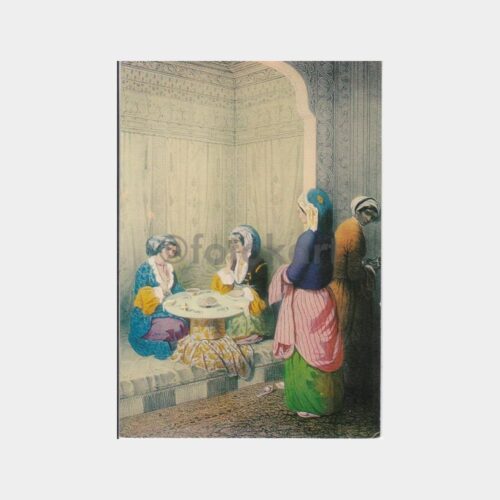 Eski İstanbul - Yemek Kültürü Konulu Tebrik Kartı