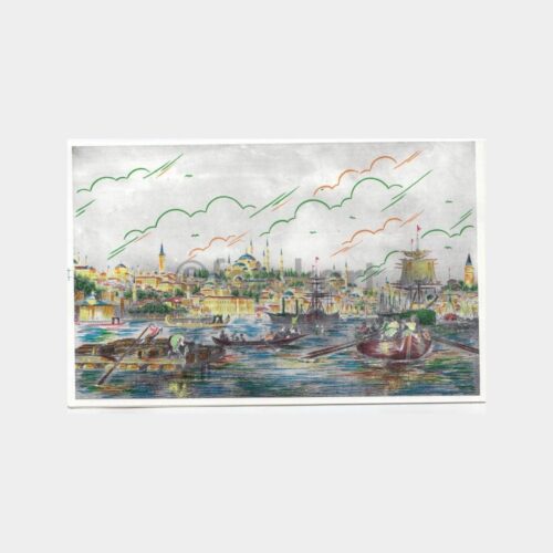 Eski İstanbul Limanı Tebrik Kartı