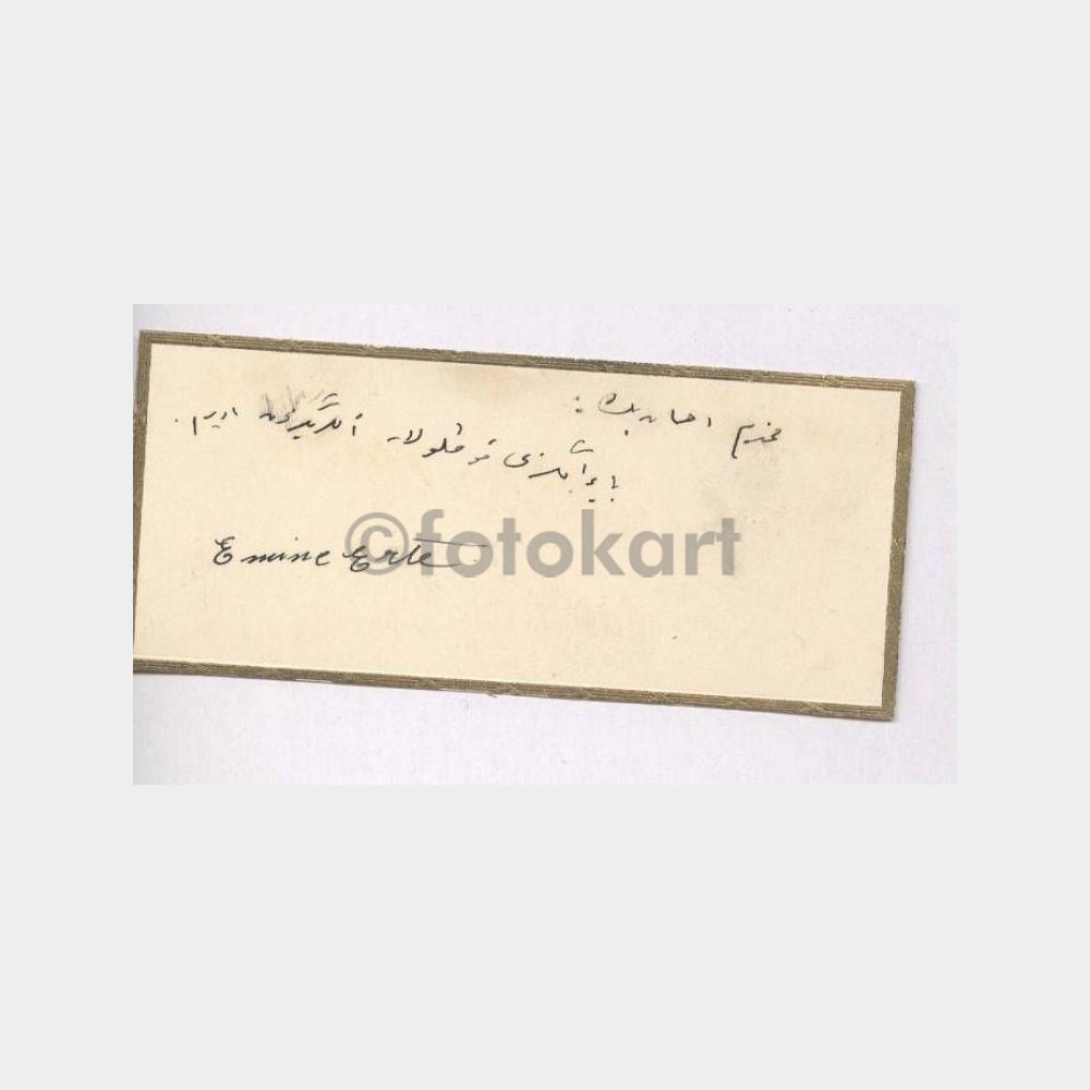 1930 Eski Türkçe Tebrik Kartı