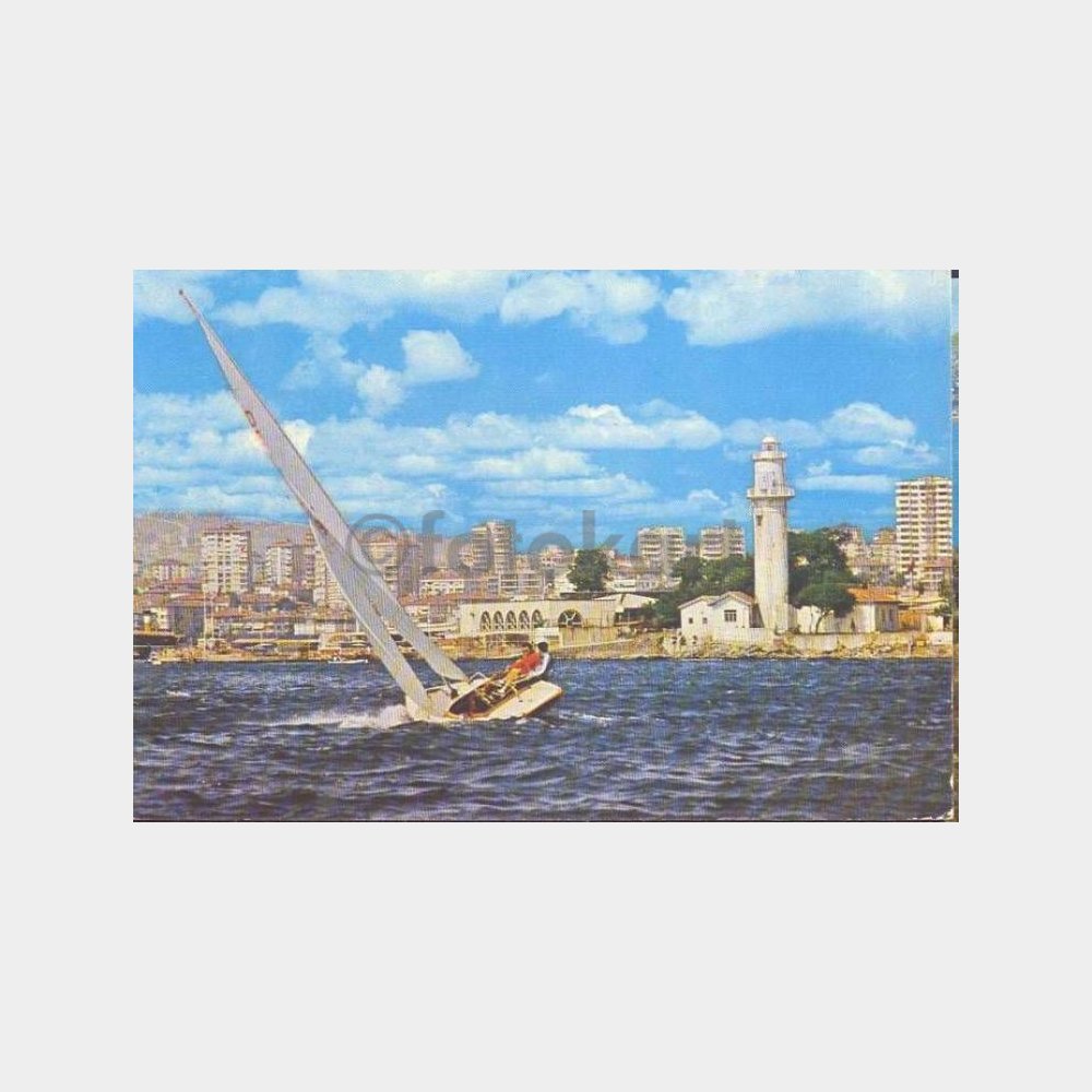 Fener ve Yelken Görünüşlü Kartpostal