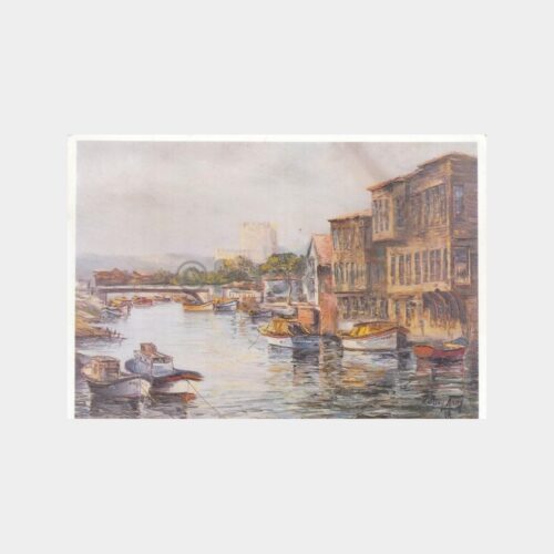 Ressam Oktay Aksoy - Göksu Deresi Tablo Kartpostal