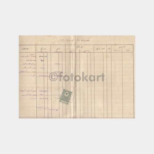 1918 Emekli Doktor Miralay Eşref Hesap Bilançosu