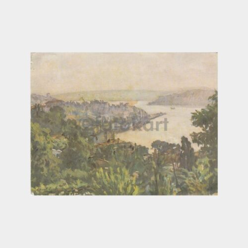 Ressam Hikmet Onat - Boğaziçi Konulu Baskı Resim