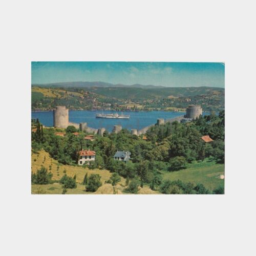 1966 İstanbul Boğaziçi Hisar Vapur Görünüş Kartpostal