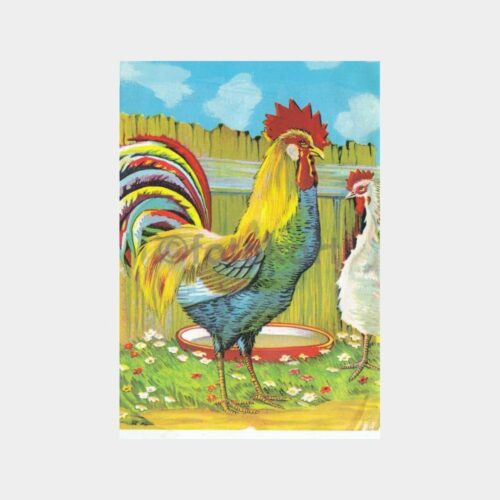 Horoz Konulu Baskı Resim