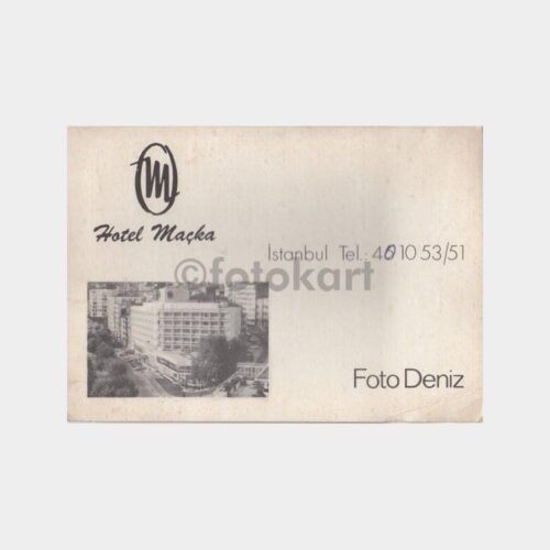 1975 Hotel Maçka - Fotoğraf Saklama Kartonu