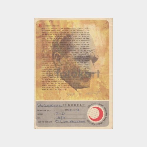 1973 İlkokul Karnesi