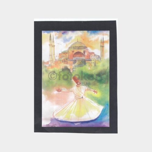 2009 Ressam İsmet Bilen Tablo Baskı Resim (4 Adet)