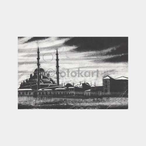 1975 İstanbul Yeni Cami Konulu Tebrik Kart