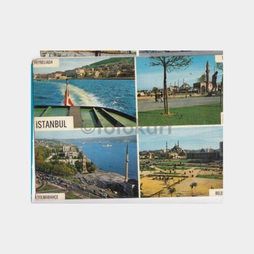1975 İstanbul 4 Değişik Görünüş Kartpostal