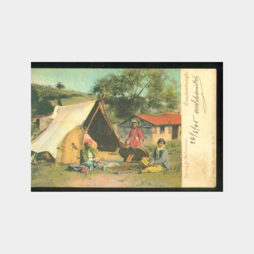 1900 İstanbul Çingeneler Görünüş Kartpostal