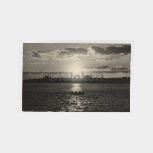 1961 İstanbul Gün Batımı Görünüşü Fotokart