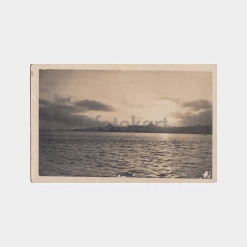 1950 İstanbul Gurub Vakti Görünüş Kartpostal