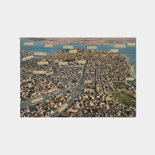 1975 İstanbul Havadan Görünüş Kartpostal