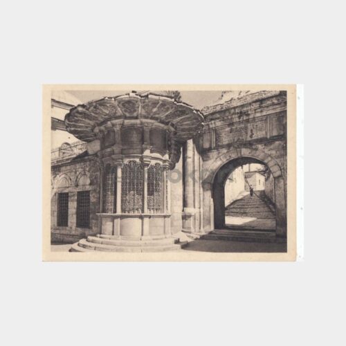 1958 İstanbul Laleli Camii Sebili Kartpostal