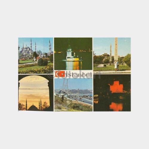 1978 İstanbul Muhtelif Görünüş Kartpostal