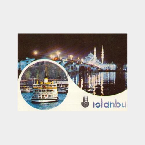 1980 İstanbul Nostalji Görünüşler 4 Adet Kartpostal