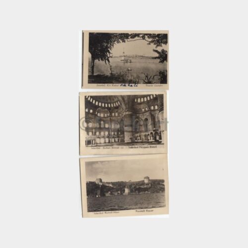 1959 İstanbul Konulu 3 Adet Tebrik Kartı