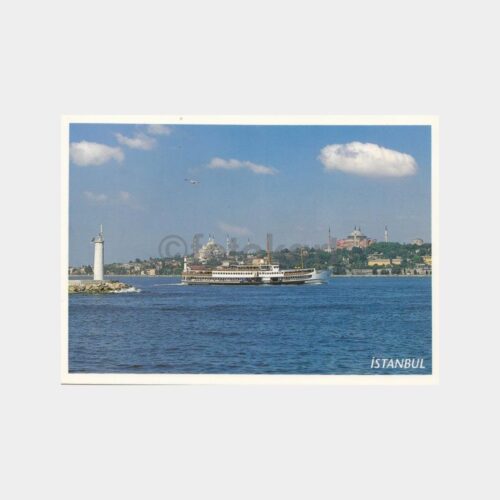1990 İstanbul Vapur Görünüş Kartpostal