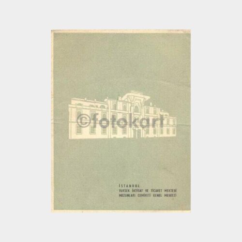 1959 İstanbul Yüksek İktisat 76. Yılı Davetiyesi