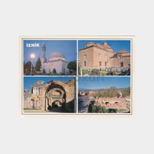1980 İznik 4 Görünüş Kartpostal