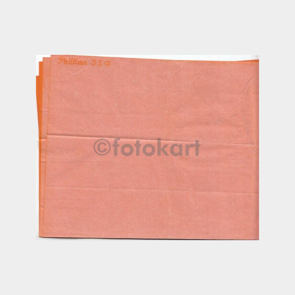 Pelikan Çiçek Motifli 2 Adet Eski Karbon Kağıdı