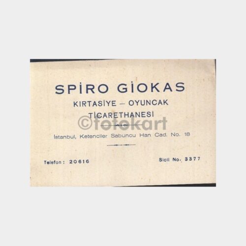 1950 İstanbul Ketenciler İşyeri Kartı