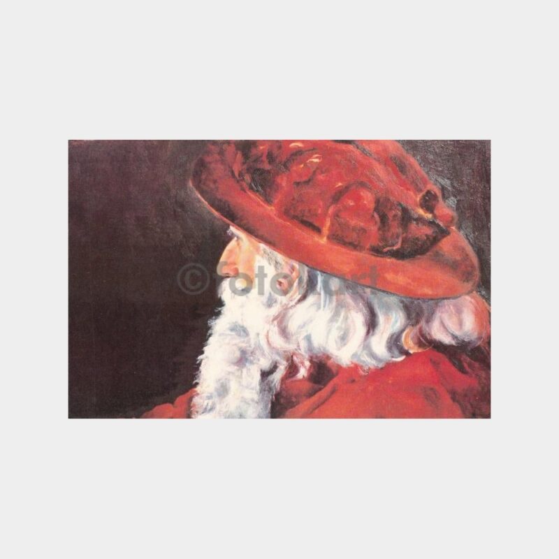 1989 Ressam Güzin Boyer -Kırmızı Adam- Tablo Kart