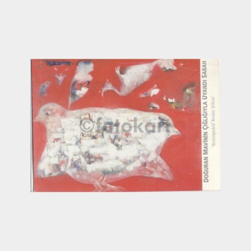 2002 Kırmızı Doğanın Yürek Sözleri Tablosu Sergi Davetiyesi