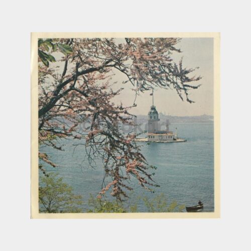 1965 İstanbul Kız Kulesi Konulu Tebrik Kartı