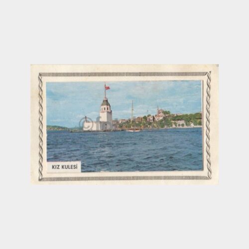1960 Kız Kulesi Konulu Tebrik Kartı