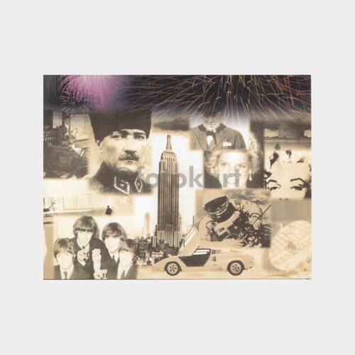 2000 Yılı için Kolajlı -Şirket Baskılı- Tebrik Kartı