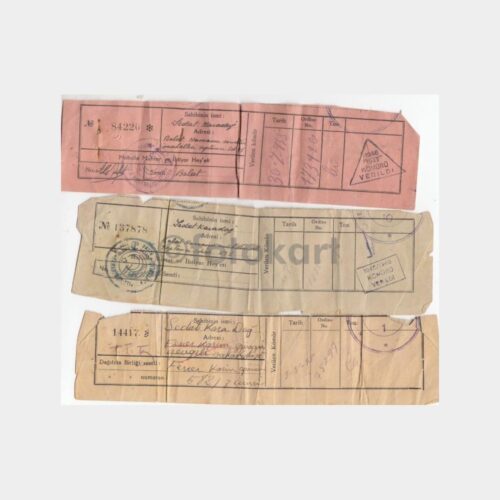 1945-47 İstanbul Kömür Tevzii Fişleri