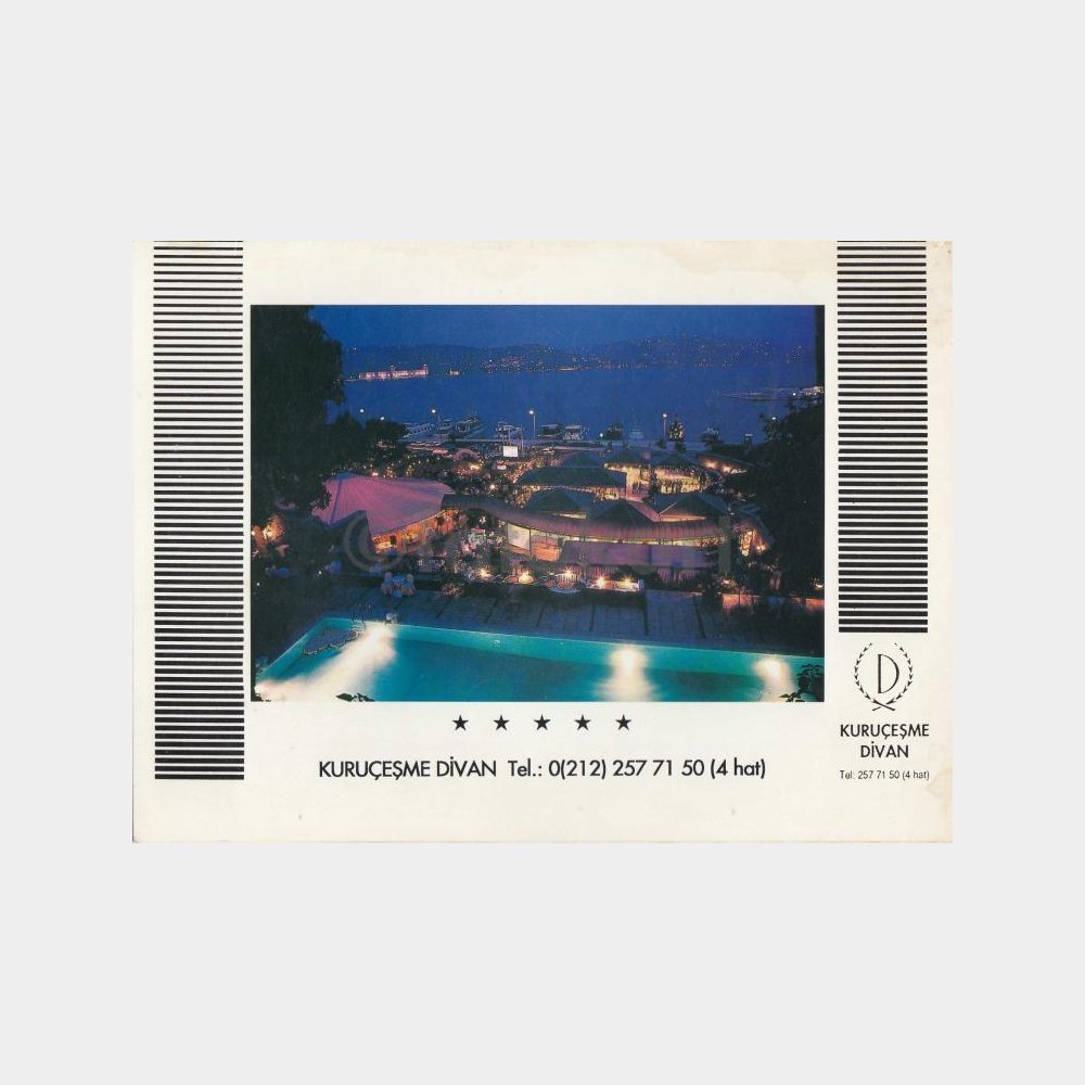 Kuruçeşme Divan Restaurant Foto Saklama Kartı