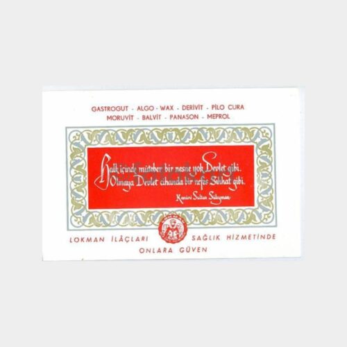Lokman Hekim - İlaç Konulu Tanıtım Kartı