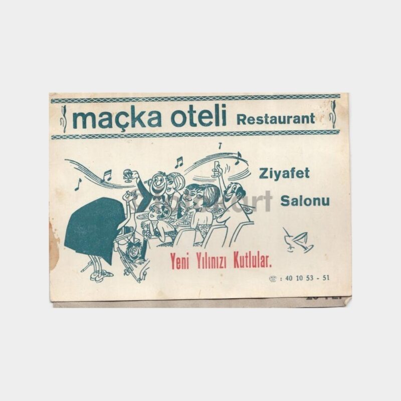 1974 Maçka Oteli Restaurant Konulu Fotoğraf Kabı