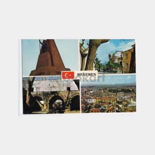 1980 Menemen 4 Görünüş Kartpostal