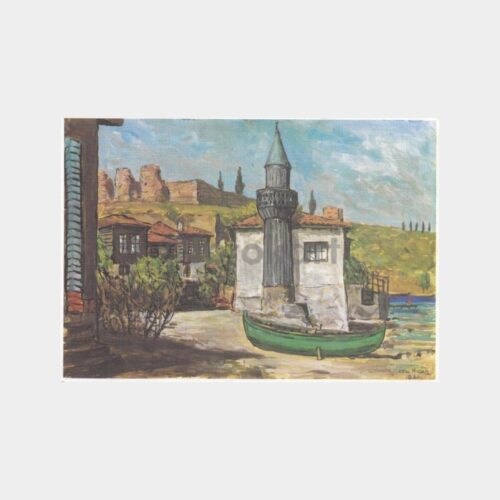 Ressam Metin Nigar Tablo Resimli Tebrik Kartı