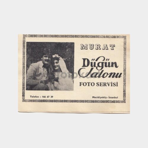 1970 Mecidiyeköy Murat Düğün Salonu Konulu Fotoğraf Kabı