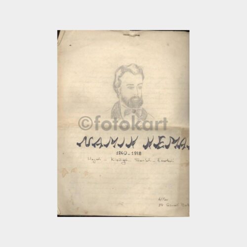 Namık Kemal Konulu Okul Ödevi-Çizim