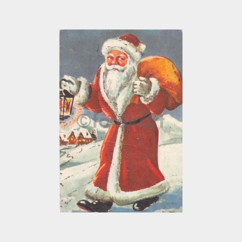 1980 Noel Baba Konulu Tebrik Kartpostal