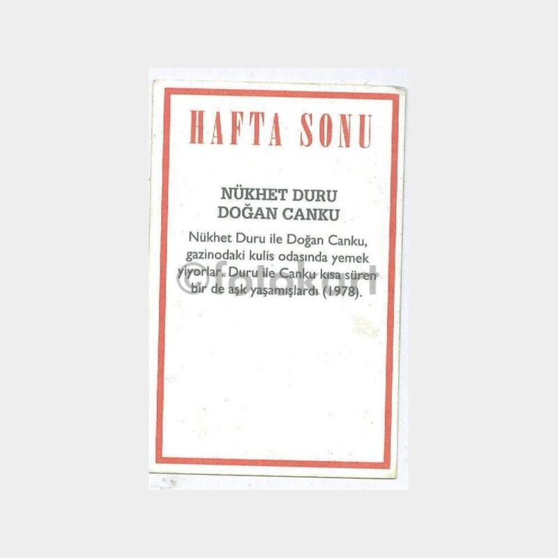 Nükhet Duru-Doğan Canku - Hafta Sonu Kartı - Görsel 2