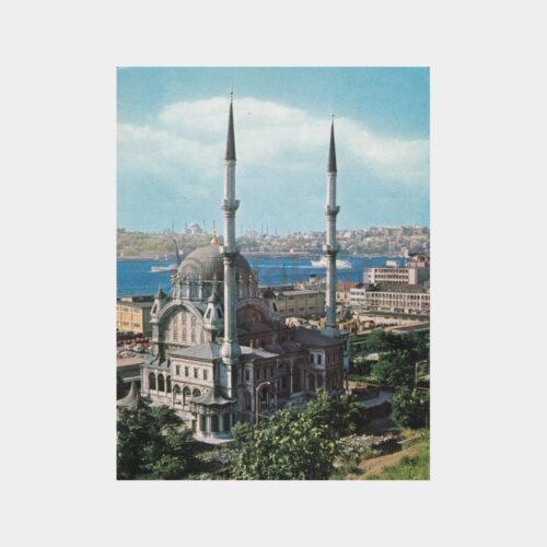 1975 İstanbul Nusretiye Camii Görünüş Kartpostal