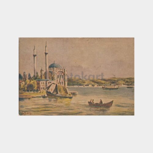 1940 Ortaköy Camii Tablo Kartpostal