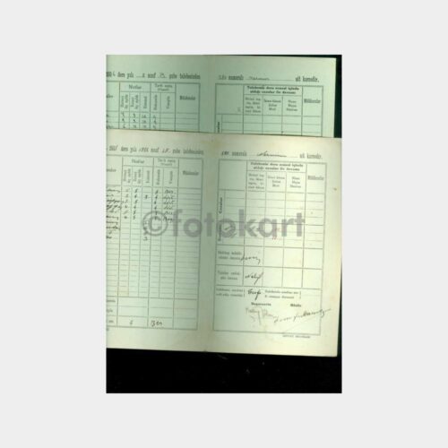 1935-1936 Ortaokul Karnesi (2 Adet)